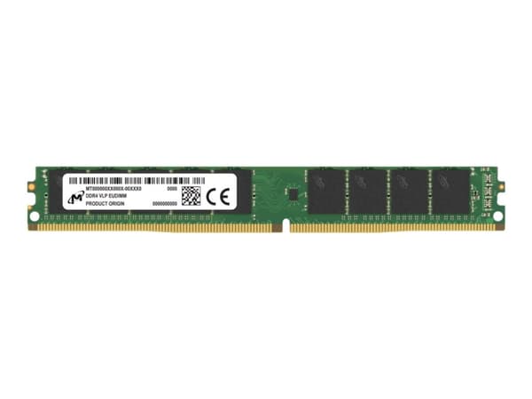 Micron - DDR4 - modul - 32 GB - DIMM 288-pin svært lav profil - 3200 MHz / PC4-25600 - CL22 - 1.2 V - ikke-bufret - ECC