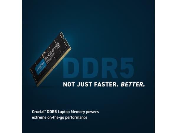 Crucial 16 GB DDR5-5600 SODIMM CL46 (16 Gbit)