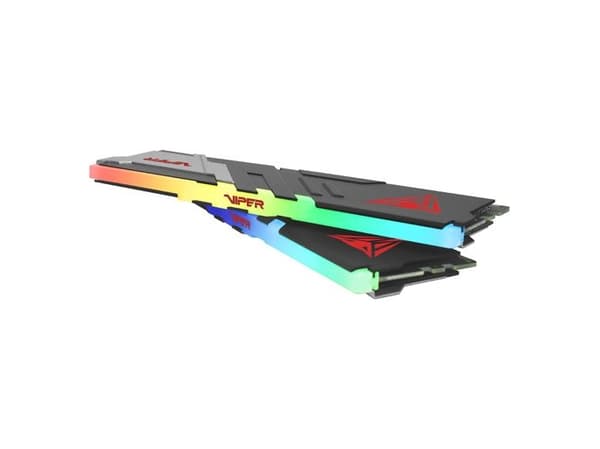 Patriot Viper Venom RGB DDR5 series - DDR5 - sett - 64 GB: 2 x 32 GB - DIMM 288-pin - 2600 MHz / PC5-41600 - CL40 - ikke-bufret - on-die ECC - matt s