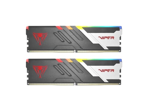 Patriot Viper Venom RGB DDR5 series - DDR5 - sett - 32 GB: 2 x 16 GB - DIMM 288-pin - 3300 MHz / PC5-52800 - CL40 - 1.4 V - ikke-bufret - on-die ECC