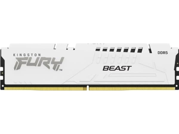 Kingston FURY Beast - DDR5 - modul - 16 GB - DIMM 288-pin - 2800 MHz / PC5-44800 - CL40 - 1.25 V - ikke-bufret - on-die ECC - hvit