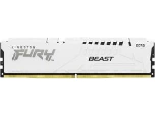 Kingston FURY Beast - DDR5 - sett - 64 GB: 2 x 32 GB - DIMM 288-pin - 3000 MHz / PC5-48000 - CL36 - 1.35 V - ikke-bufret - on-die ECC - hvit
