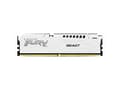 Miniatyrbilde 1 av 5: Kingston FURY Beast - DDR5 - sett - 64 GB: 2 x 32 GB - DIMM 288-pin - 3000 MHz / PC5-48000 - CL36 - 1.35 V - ikke-bufret - on-die ECC - hvit