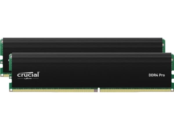 Crucial - DDR4 - sett - 64 GB: 2 x 32 GB - DIMM 288-pin - 1600 MHz / PC4-25600 - CL22 - 1.2 V - ikke-bufret