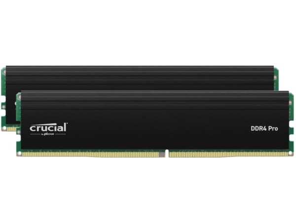 Crucial - DDR4 - sett - 64 GB: 2 x 32 GB - DIMM 288-pin - 1600 MHz / PC4-25600 - CL22 - 1.2 V - ikke-bufret