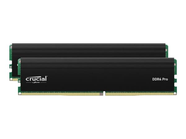 Crucial - DDR4 - sett - 64 GB: 2 x 32 GB - DIMM 288-pin - 1600 MHz / PC4-25600 - CL22 - 1.2 V - ikke-bufret