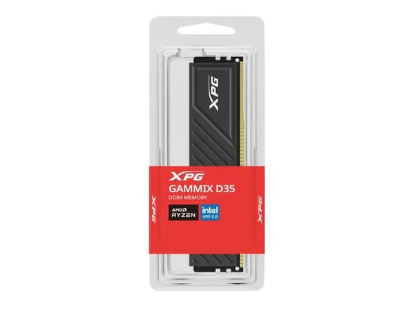 XPG GAMMIX D35 - DDR4 - modul - 16 GB - DIMM 288-pin - 3600 MHz / PC4-28800 - CL18 - 1.35 V - ikke-bufret - svart