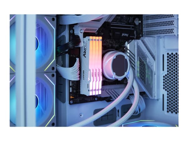 Kingston FURY Beast RGB - DDR5 - sett - 32 GB: 2 x 16 GB - DIMM 288-pin - 3000 MHz / PC5-48000 - CL36 - 1.35 V - on-die ECC