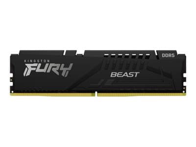 Kingston Technology FURY Beast Black XMP memory, 64 GB, 4 x 16 GB, DDR5, 6000 MHz, 288-pin DIMM, Musta