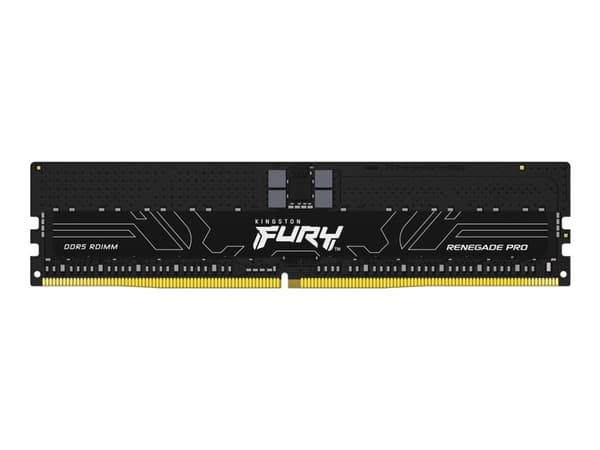 Kingston FURY Renegade Pro - DDR5 - modul - 32 GB - DIMM 288-pin - 5600 MHz / PC5-44800 - CL36 - 1.25 V - registrert - on-die ECC - svart