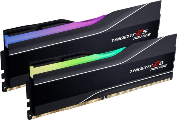 G.Skill Trident Z5 Neo RGB - DDR5 - sats - 48 GB: 2 x 24 GB - DIMM 288-pin - 6000 MHz / PC5-48000 - CL40 - 1.35 V - ej buffrad - on-die ECC - mattsva