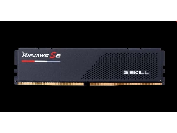 G.Skill Ripjaws S5 - DDR5 - sett - 48 GB: 2 x 24 GB - DIMM 288-pin - 6000 MHz / PC5-48000 - CL40 - 1.35 V - ikke-bufret - on-die ECC - matt svart