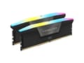 Miniatyrbilde 2 av 4: CORSAIR Vengeance RGB - DDR5 - sett - 32 GB: 2 x 16 GB - DIMM 288-pin - 6600 MHz / PC5-52800 - CL38 - 1.4 V - svart