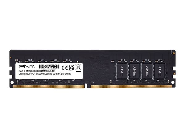 PNY - DDR4 - modul - 16 GB - DIMM 288-pin - 3200 MHz / PC4-25600 - CL22 - 1.2 V - ikke-bufret - ikke-ECC