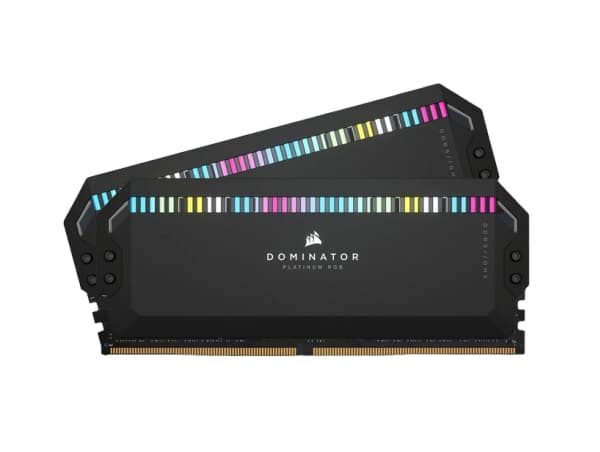 CORSAIR Dominator Platinum RGB - DDR5 - sett - 64 GB: 2 x 32 GB - DIMM 288-pin - 6000 MHz / PC5-48000 - CL30 - 1.4 V - svart