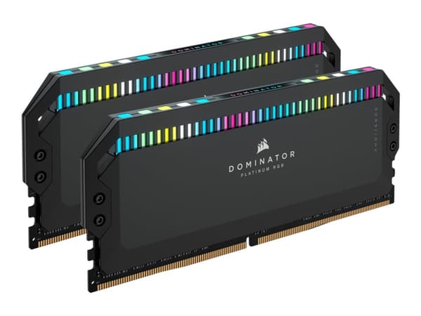 CORSAIR Dominator Platinum RGB - DDR5 - sett - 64 GB: 2 x 32 GB - DIMM 288-pin - 6000 MHz / PC5-48000 - CL30 - 1.4 V - svart