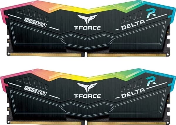 MODULO DDR5 64GB 2X32GB 6000MHz TEAMGROUP DELTA BLACK RGB/CL 38/1,35V FF3D564G6000HC38ADC01