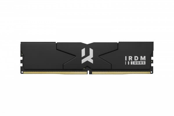 GOODRAM IRDM - DDR5 - sett - 64 GB: 2 x 32 GB - DIMM 288-pin - 6000 MHz / PC5-48000 - CL32 - 1.35 V - ikke-bufret - on-die ECC - svart, sølv