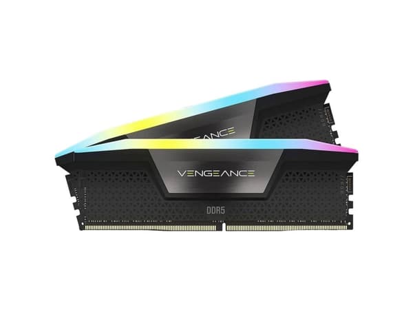 CORSAIR Vengeance RGB - DDR5 - sett - 64 GB: 2 x 32 GB - DIMM 288-pin - 5600 MHz / PC5-44800 - CL40 - 1.25 V - svart