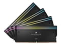 Miniatyrbilde 1 av 5: CORSAIR Dominator Titanium RGB - DDR5 - sett - 64 GB: 4 x 16 GB - DIMM 288-pin - 6400 MHz - CL32 - 1.4 V - ikke-bufret - svart