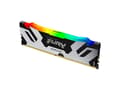Miniatyrbilde 3 av 5: Kingston FURY Renegade RGB - DDR5 - modul - 48 GB - DIMM 288-pin - 3000 MHz / PC5-48000 - CL32 - 1.35 V - ikke-bufret - on-die ECC - svart og sølv