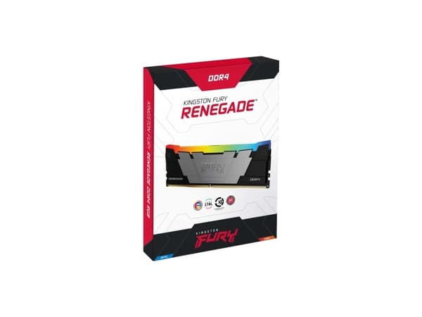 Kingston FURY Renegade RGB - DDR4 - modul - 8 GB - DIMM 288-pin - 1600 MHz / PC4-25600 - CL16 - 1.2 V - ikke-bufret - ikke-ECC - svart