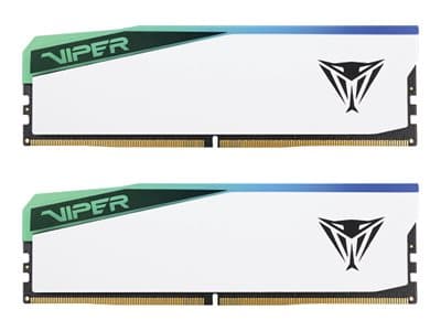 Patriot Viper Elite 5 RGB - DDR5 - sett - 96 GB: 2 x 48 GB - DIMM 288-pin - 3000 MHz / PC5-48000 - CL42 - 1.35 V - on-die ECC - hvit