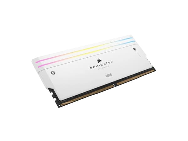 CORSAIR Dominator Titanium RGB - DDR5 - sett - 48 GB: 2 x 24 GB - DIMM 288-pin - 7200 MHz / PC5-57600 - CL36 - 1.4 V - ikke-bufret - hvit