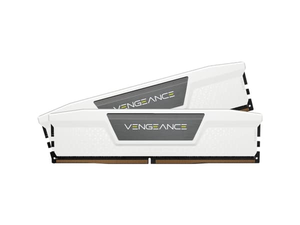 CORSAIR Vengeance - DDR5 - sett - 32 GB: 2 x 16 GB - DIMM 288-pin - 2800 MHz / PC5-44800 - CL40 - 1.25 V - ikke-bufret - on-die ECC - hvit