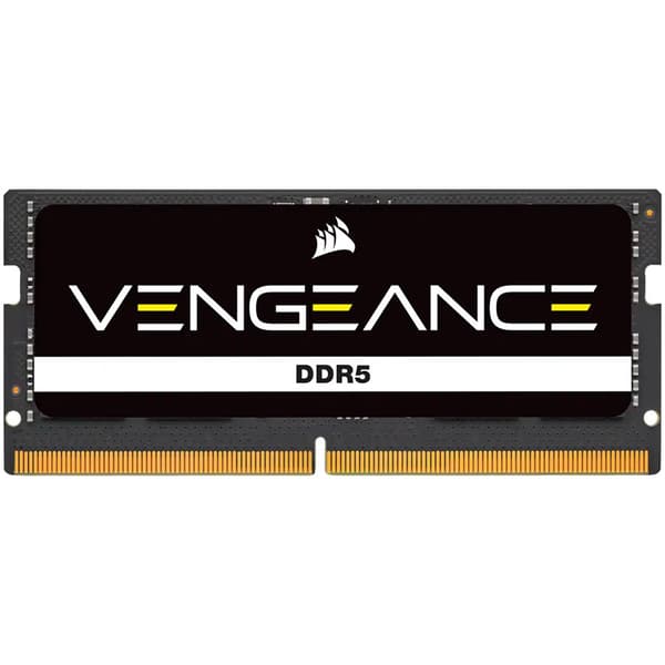 Corsair DDR5, 4800MT/s 16GB 1x16GB SODIMM, Unbuffered, 40-40-40-77, Black PCB, Std PMIC, 1.1V, VENGEANCE DDR5 SODIM