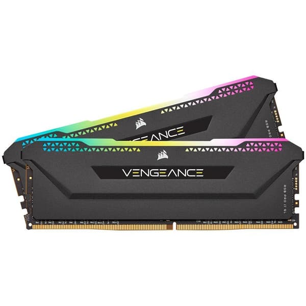 Corsair DDR4, 3600MHz 16GB 2x8GB DIMM, Unbuffered, 18-22-22-42, BaseSPD@2666, XMP 2.0, VENGEANCE RGB PRO SL Black Heatspreader, RGB LED, 1.35V, for AM