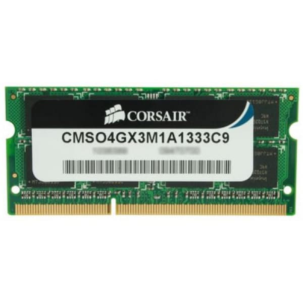 Corsair 4GB (1 x 4 GB) DDR3 1333MHz CL9 Value Select SODIMM