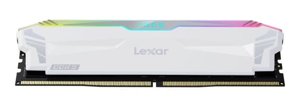 Lexar Ares DDR5 (2X16GB) 6400 CL32 1.4V Memory with heatsink and RGB lighting,Dual pack, White Color