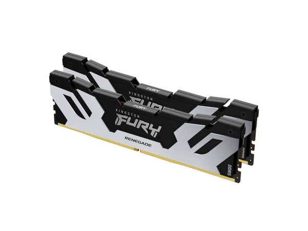 KINGSTON 96GB 6000MT/s DDR5 CL32 DIMM 2 kpl:n paketti FURY Renegade Silver XMP XMP