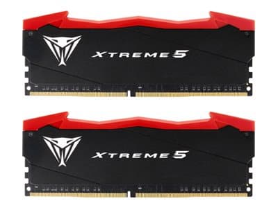 Patriot Viper Xtreme 5 - DDR5 - sats - 48 GB: 2 x 24 GB - DIMM 288-pin - 4100 MHz / PC5-65600 - CL38 - 1.45 V - ej buffrad - on-die ECC - mattsvart,