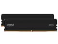 Miniatyrbild 2 av 5: Crucial - DDR5 - sats - 64 GB: 2 x 32 GB - DIMM 288-pin - 5600 MHz / PC5-44800 - CL46 - 1.1 V - ej buffrad - on-die ECC - svart
