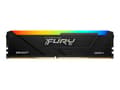Miniatyrbilde 1 av 5: Kingston FURY Beast RGB - DDR4 - modul - 8 GB - DIMM 288-pin - 1800 MHz / PC4-28800 - CL17 - 1.35 V - ikke-bufret - ikke-ECC