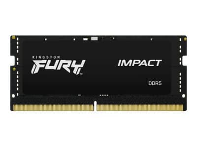 Kingston Technology FURY Impact Black XMP, 32 GB, 2 x 16 GB, DDR5, 6400 MHz, 262-pin SO-DIMM, Musta