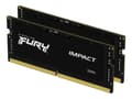 Pikkukuva 1 / 5: Kingston Technology FURY Impact Black XMP, 32 GB, 2 x 16 GB, DDR5, 6400 MHz, 262-pin SO-DIMM, Musta