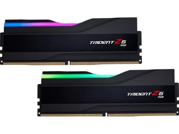 G.Skill Trident Z5 RGB - DDR5 - sett - 32 GB: 2 x 16 GB - DIMM 288-pin - 6800 MHz / PC5-54400 - CL34 - 1.4 V - ikke-bufret - ikke-ECC - metallic sølv