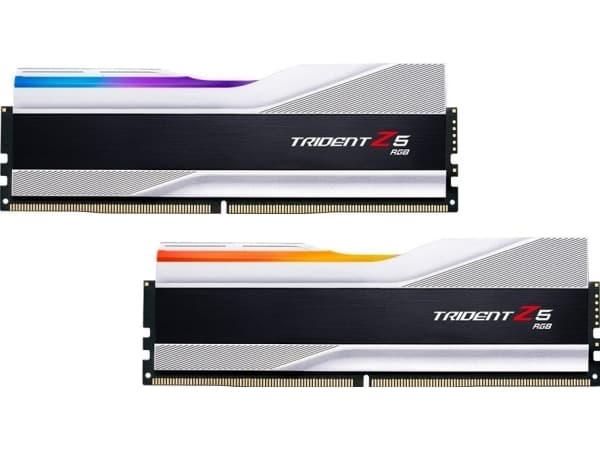 G.Skill Trident Z5 RGB - DDR5 - sett - 32 GB: 2 x 16 GB - DIMM 288-pin - 6800 MHz / PC5-54400 - CL34 - 1.4 V - ikke-bufret - ikke-ECC - metallic sølv