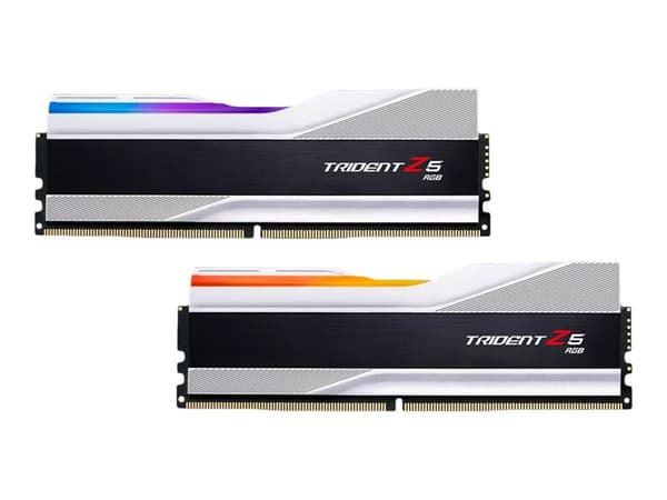 G.Skill Trident Z5 RGB - DDR5 - sett - 32 GB: 2 x 16 GB - DIMM 288-pin - 6800 MHz / PC5-54400 - CL34 - 1.4 V - ikke-bufret - ikke-ECC - metallic sølv