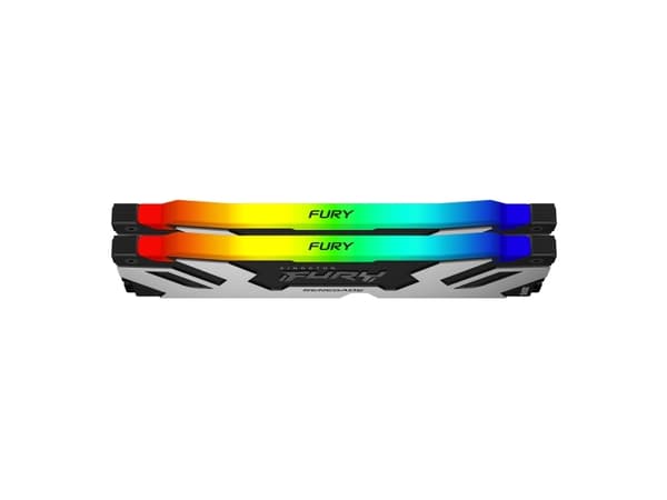 Kingston FURY Renegade RGB - DDR5 - sett - 32 GB: 2 x 16 GB - DIMM 288-pin - 4000 MHz / PC5-64000 - CL38 - 1.45 V - ikke-bufret - on-die ECC - svart