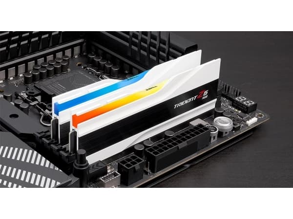 G.Skill Trident Z5 RGB - DDR5 - sats - 48 GB: 2 x 24 GB - DIMM 288-pin - 7200 MHz / PC5-57600 - CL36 - 1.35 V - ej buffrad - on-die ECC - matt vit