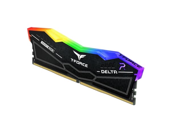 T-Force DELTA RGB - DDR5 - sett - 48 GB: 2 x 24 GB - DIMM 288-pin - 3600 MHz / PC5-57600 - CL34 - 1.4 V - ikke-bufret - on-die ECC - svart