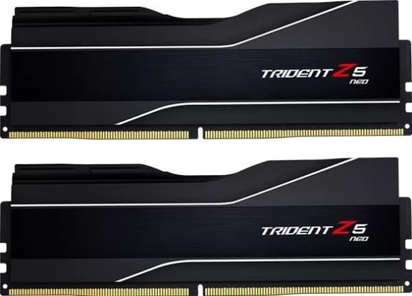 G.Skill Trident Z5 Neo - DDR5 - sett - 32 GB: 2 x 16 GB - DIMM 288-pin - 6000 MHz / PC5-48000 - CL32 - 1.35 V - ikke-bufret - ikke-ECC - matt svart