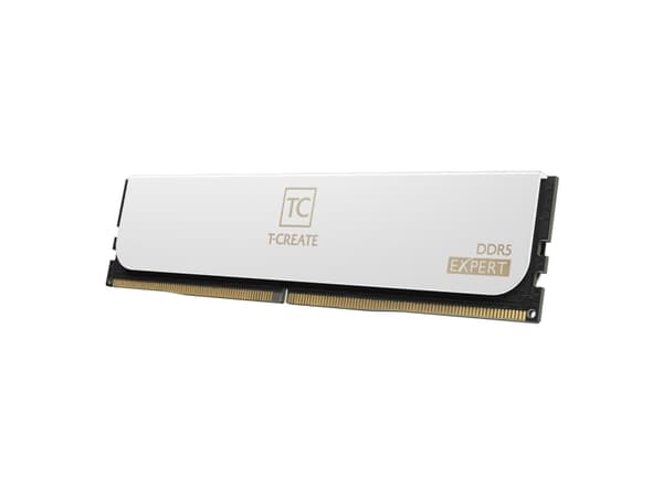T-CREATE EXPERT - DDR5 - sett - 93 GB: 2 x 48 GB - DIMM 288-pin - 3400 MHz / PC5-54400 - CL36 - 1.4 V - ikke-bufret - on-die ECC - hvit