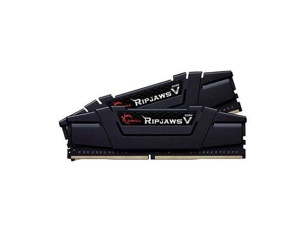 G.Skill Ripjaws V F4-3200C16D-32GVK, 32 GB, 2 x 16 GB, DDR4, 3200 MHz, 288-pin DIMM, Sort