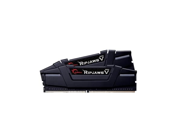G.Skill Ripjaws V F4-3200C16D-32GVK, 32 GB, 2 x 16 GB, DDR4, 3200 MHz, 288-pin DIMM, Sort