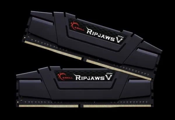 G.Skill Ripjaws V F4-3200C16D-32GVK, 32 GB, 2 x 16 GB, DDR4, 3200 MHz, 288-pin DIMM, Sort
